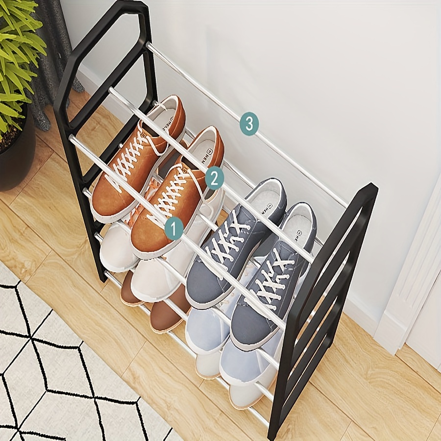 

Easy-to-assemble Shoe Rack - Space-saving Plastic Storage Organizer For Entryway, Hallway, Bedroom, Living Room, Dorm - Multi-layer Shoe Shelf For Home Organization And Storage Supplies