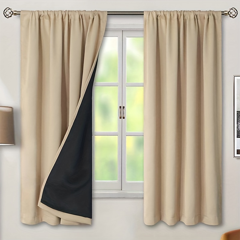 

Vintage-inspired 100% Blackout Curtain Panel - Light-filtering, Thermal Insulated Rod Pocket Drapery For Bedroom And Varied Rooms, Artistic Decorative Woven Polyester, Single Panel