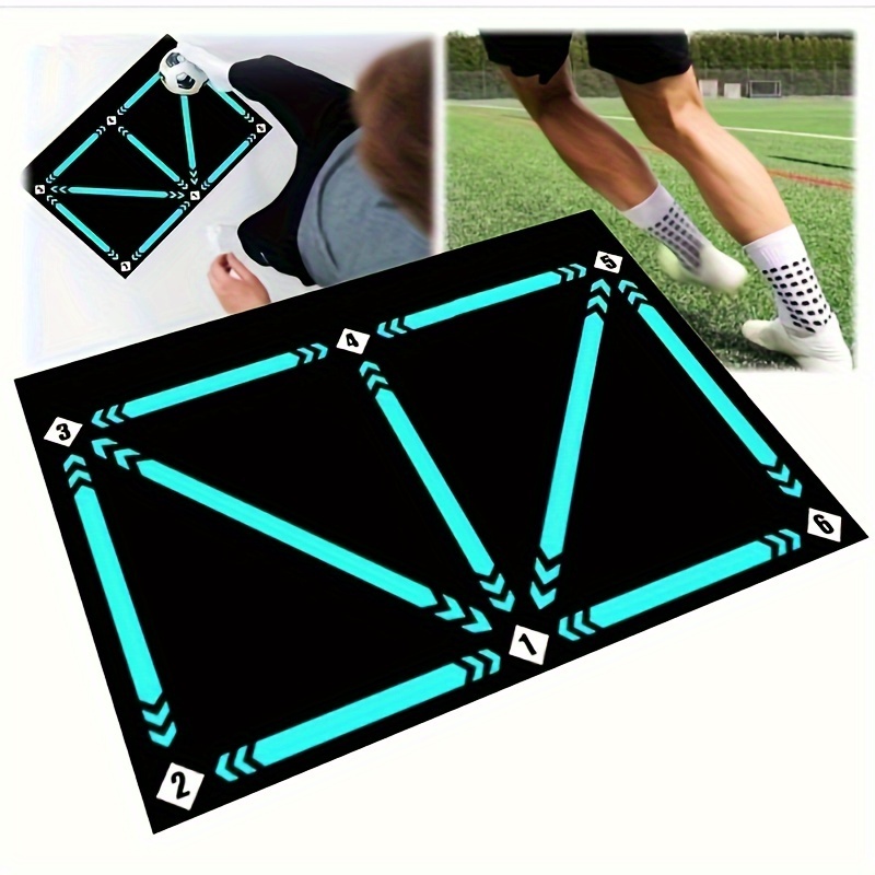 

1pc, Soccer Training Mat, Outdoor Soccer Training Tool, Soccer Pace Practice, Sports Ball Control Pace Practice, Improve Footwork Practice