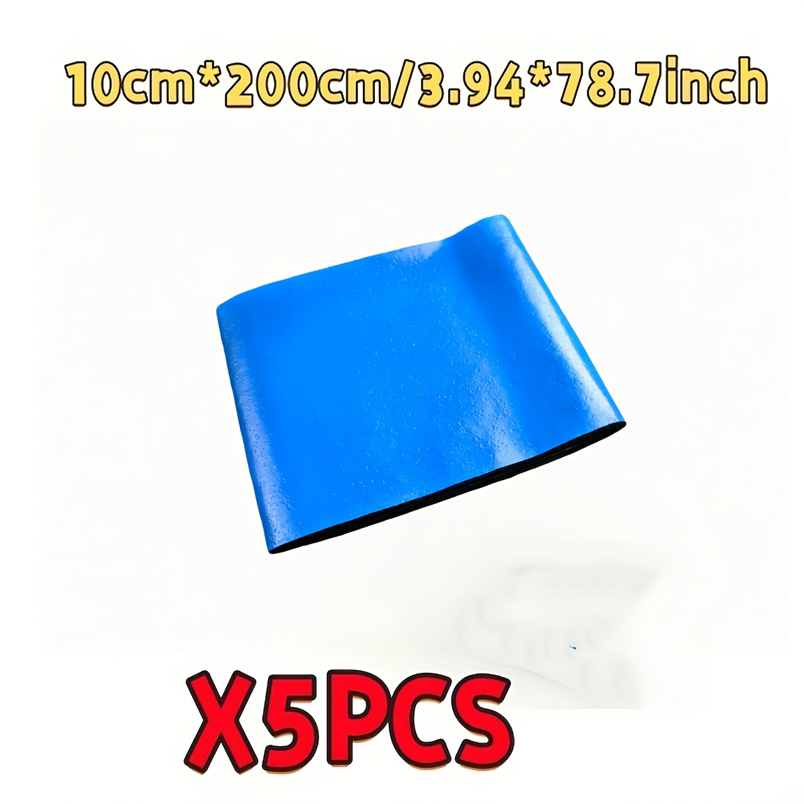 TEMU Ancho 3.93/ Total 394 pulgadas, Dividido en 78.7 pulgadas, 5 Rollos de Cinta Impermeable Industrial Grande para Techo/Material Impermeable para