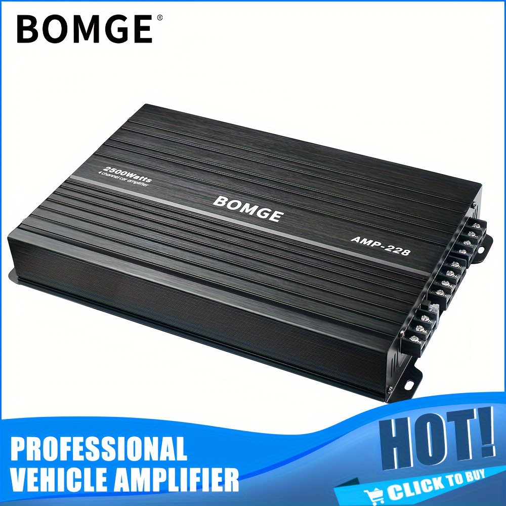 

Bomge 4 Amplificador Dub 4 Car Amp228 2500 Max For Subwoofers And Speakers