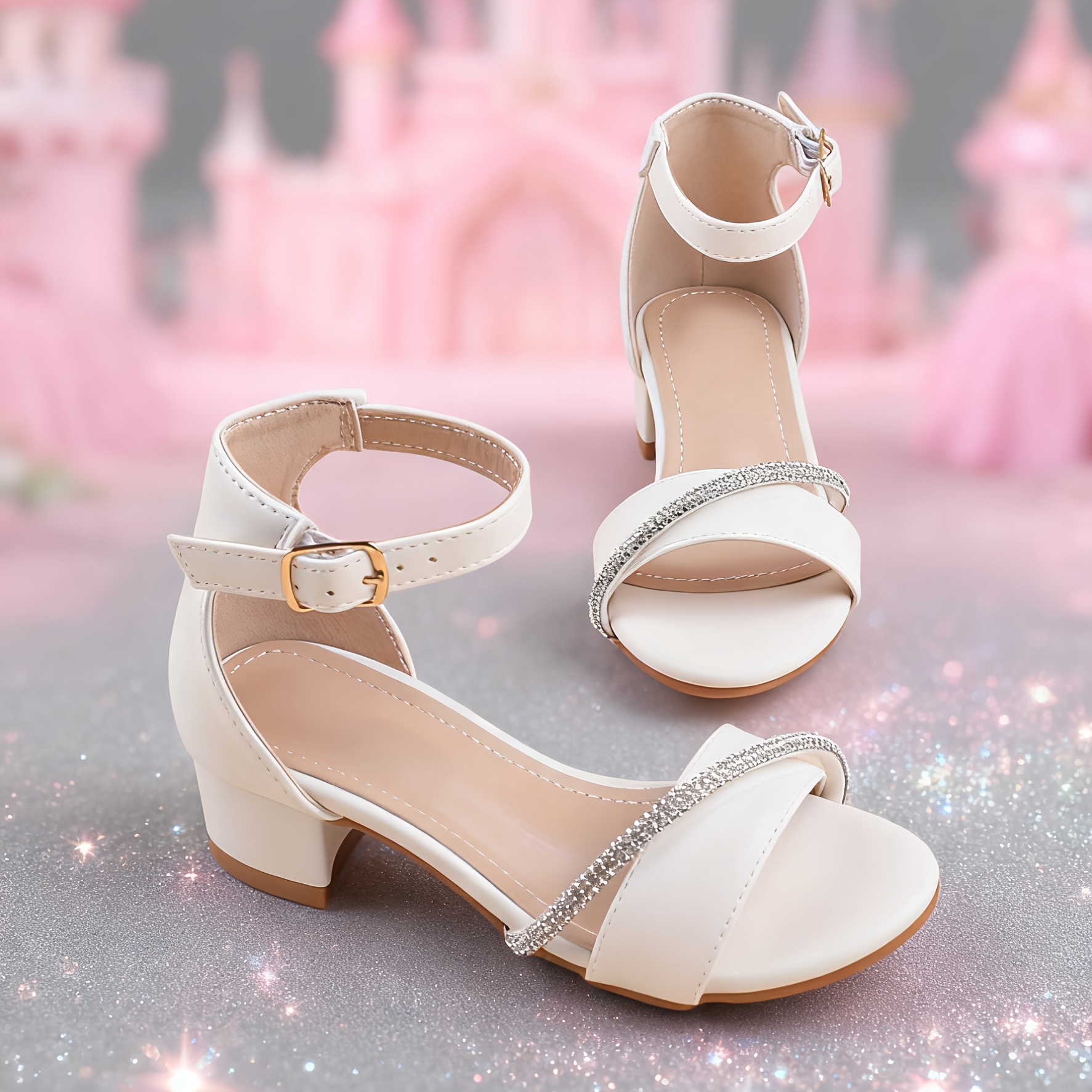 Heel Shoes Little Girl Fancy Sandals Girls' Sandals Sole