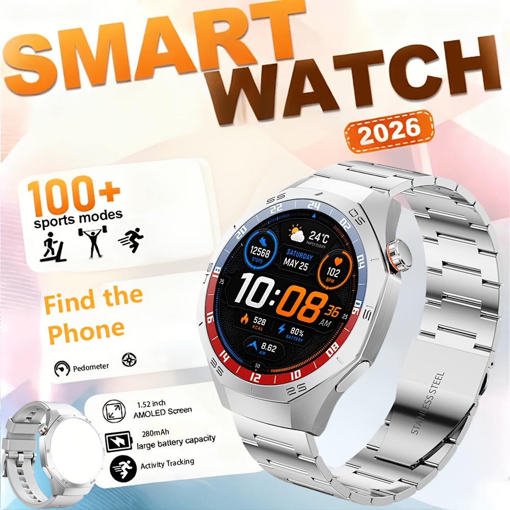 Smartwatch for Outdoor Activities with HD Touchscreen