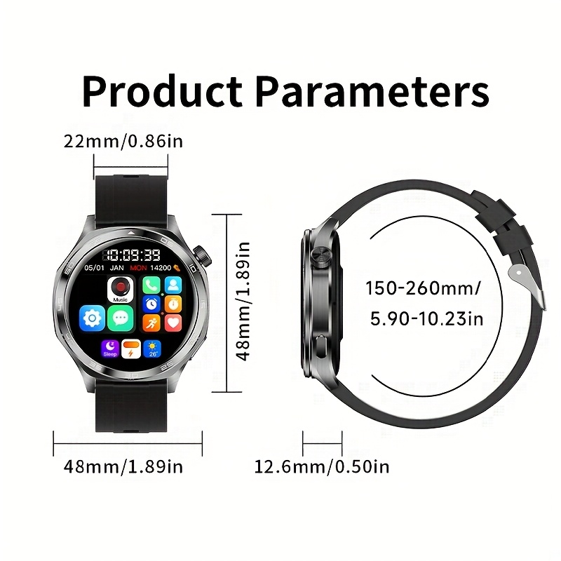 smart watch with flashlight 1 96 amoled high refresh rate   health monitoring 100 sports   ios   compatible Product details 17