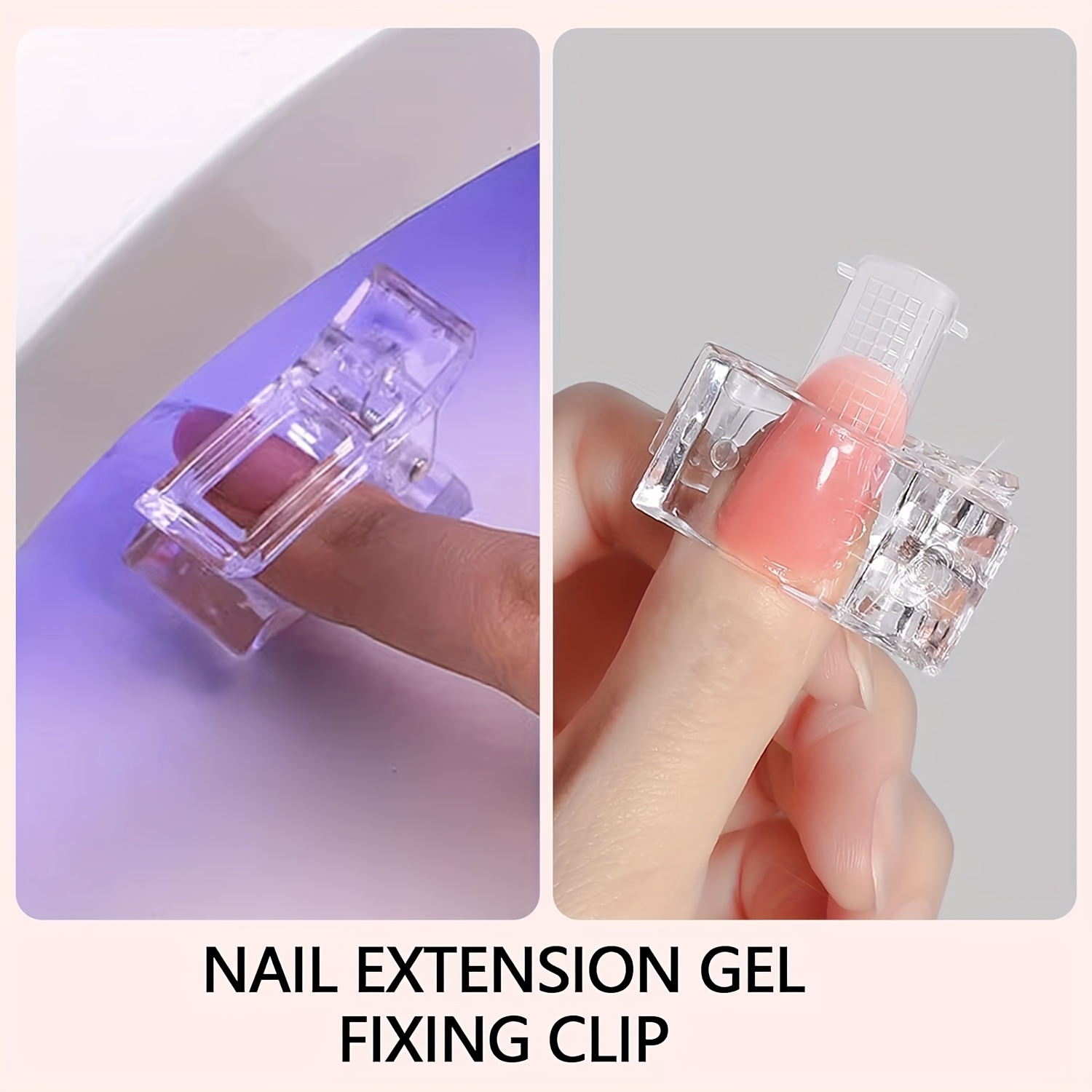 Beetles Gel Nail Kit Easy Nail Extension Set, 2 In 1 Nail Glue Gel Base Coat