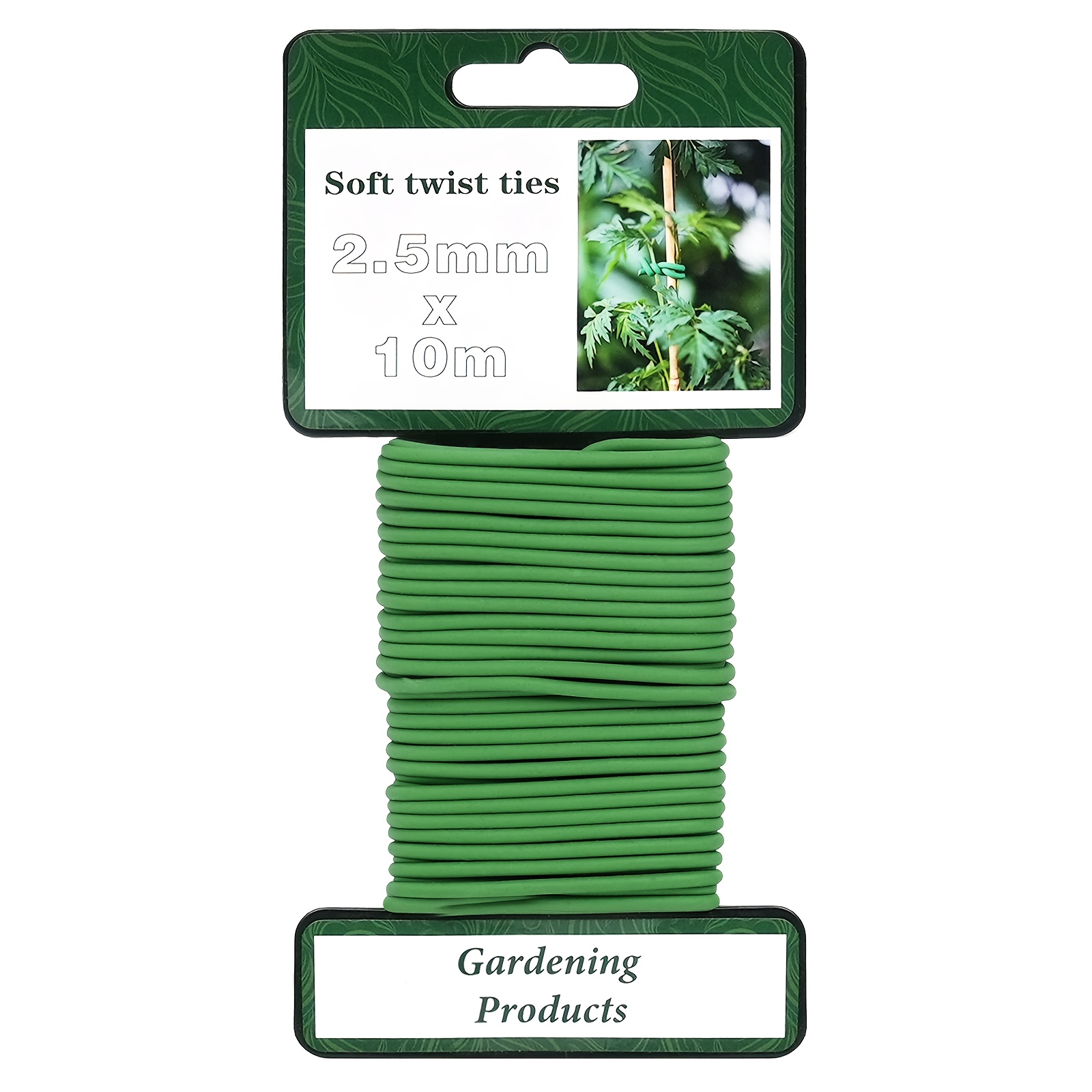 Bamworld 10 Meters Tpr Garden Ties, Reusable Plant Support Ties For Supporting Plants And Tomatoes, Ideal For Organizing In Office And Home