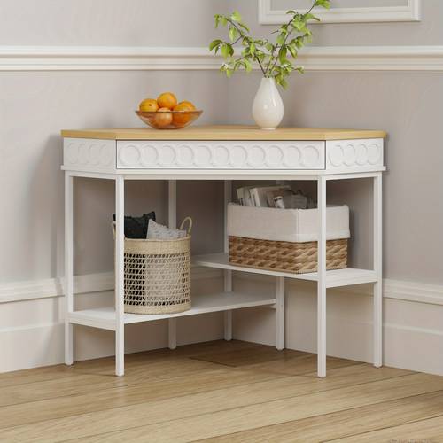 modern table with rotary board open shelves space saving l design countertop multifunctional furniture for living room home assembly sturdy legs table can to desk