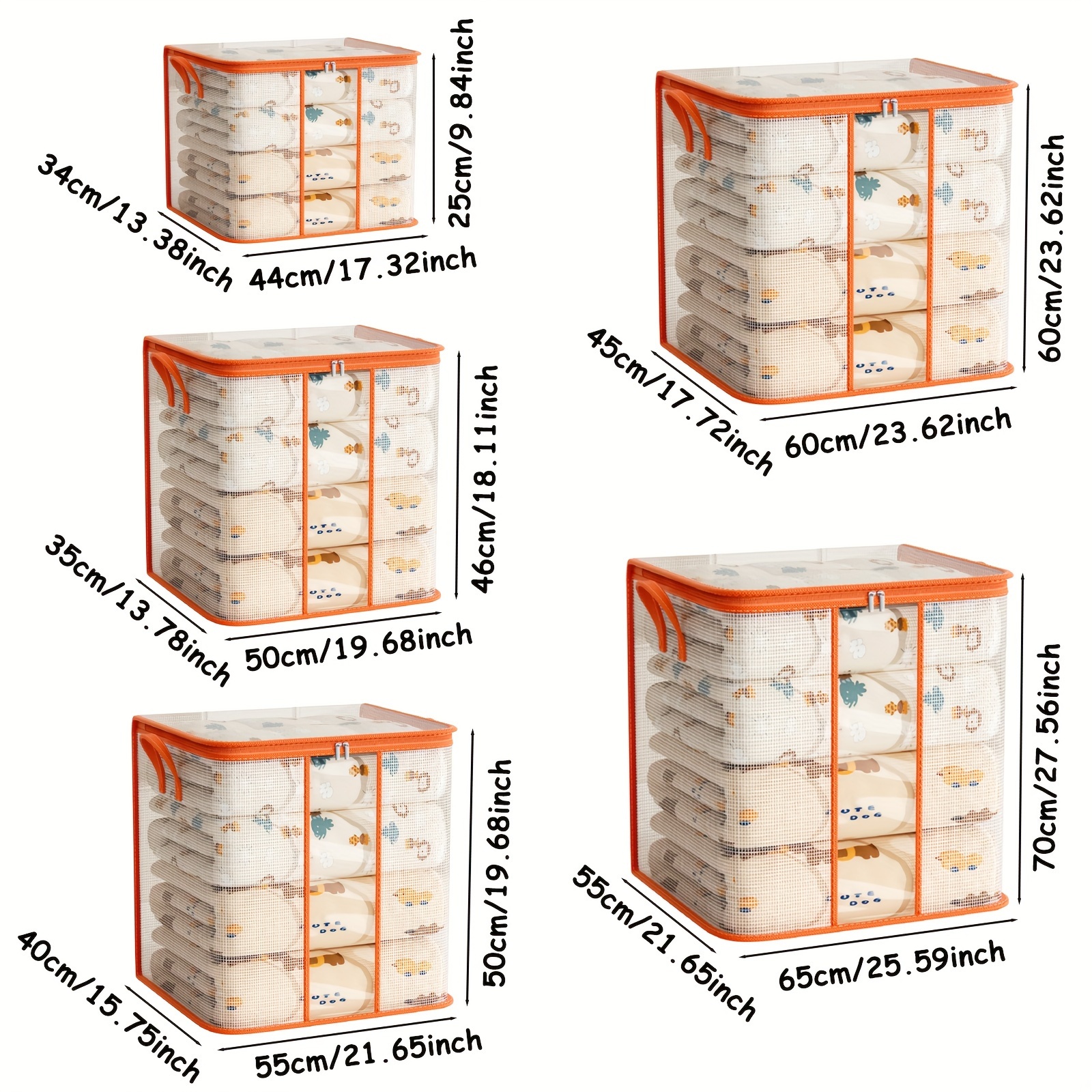 Extra Large Vertical Storage Bag with Reinforced Handles