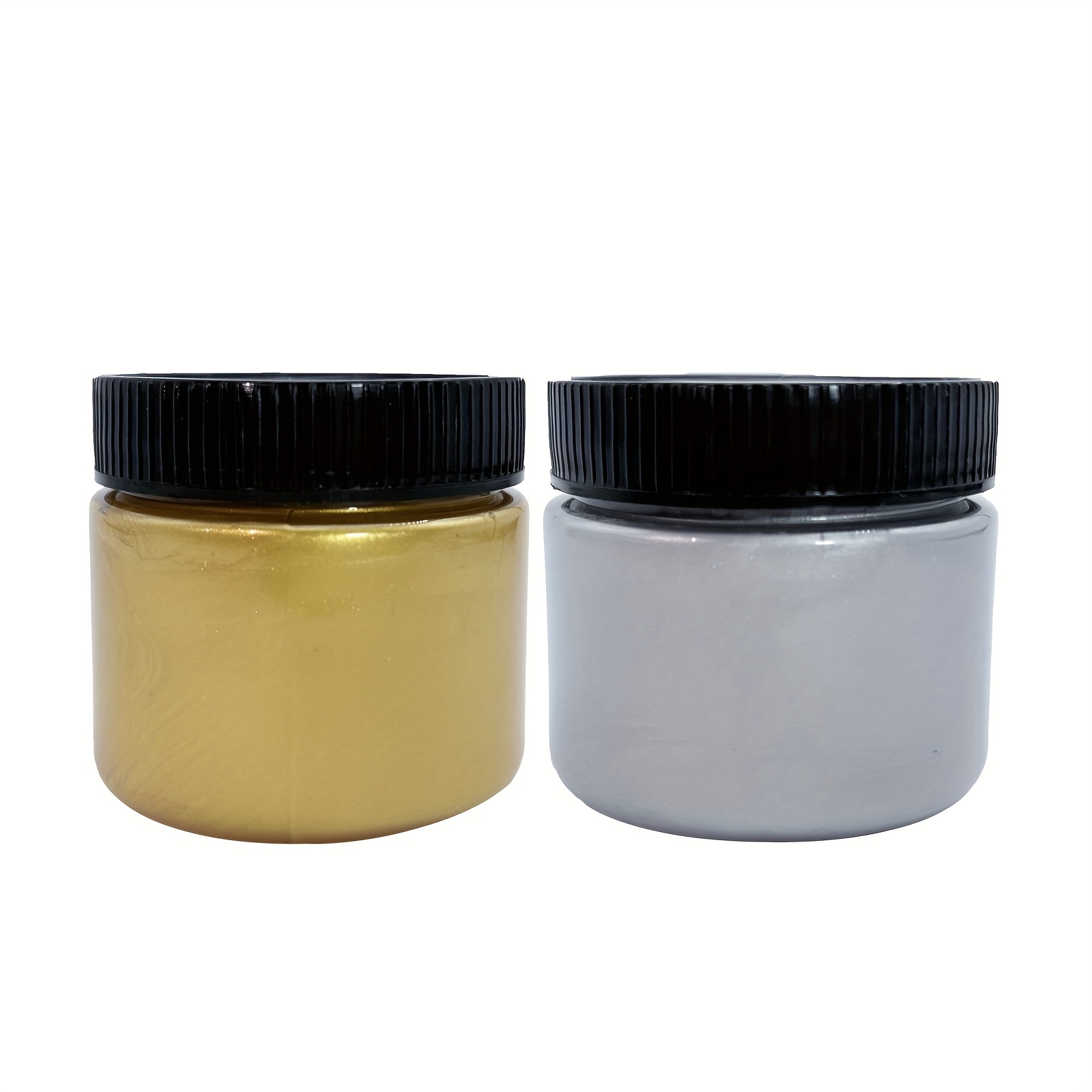 Image of 100g/3.53 Oz Metallic Paste Art Paint Pigment For Crafts, Printing Stencils, Artists, Art Painting Supplies Golden & Silvery Waterproof Metal Paint