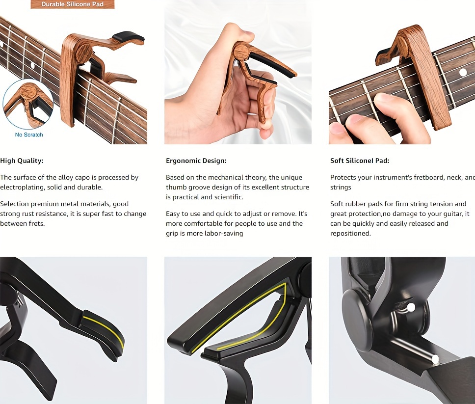 Guitar Capo Quick change Capo Acoustic Electric Temu United Kingdom