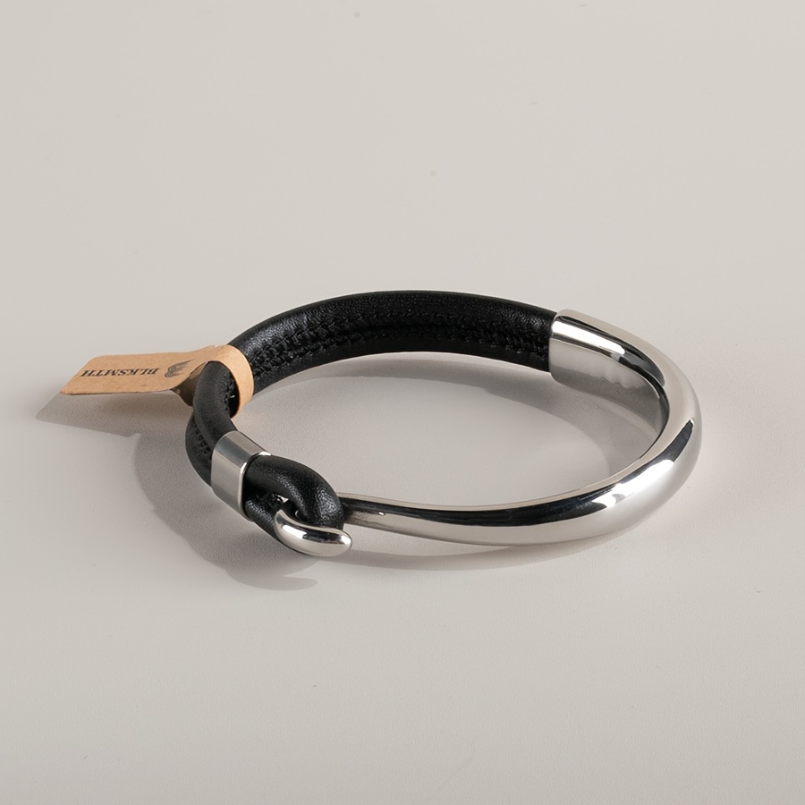 E-shop BLKSMTH Damenmode Armband aus Kunstleder und Edelstahl | Sexy und nautischer Stil, ideal für Musikfestivals, Hochzeiten und Valentinstag