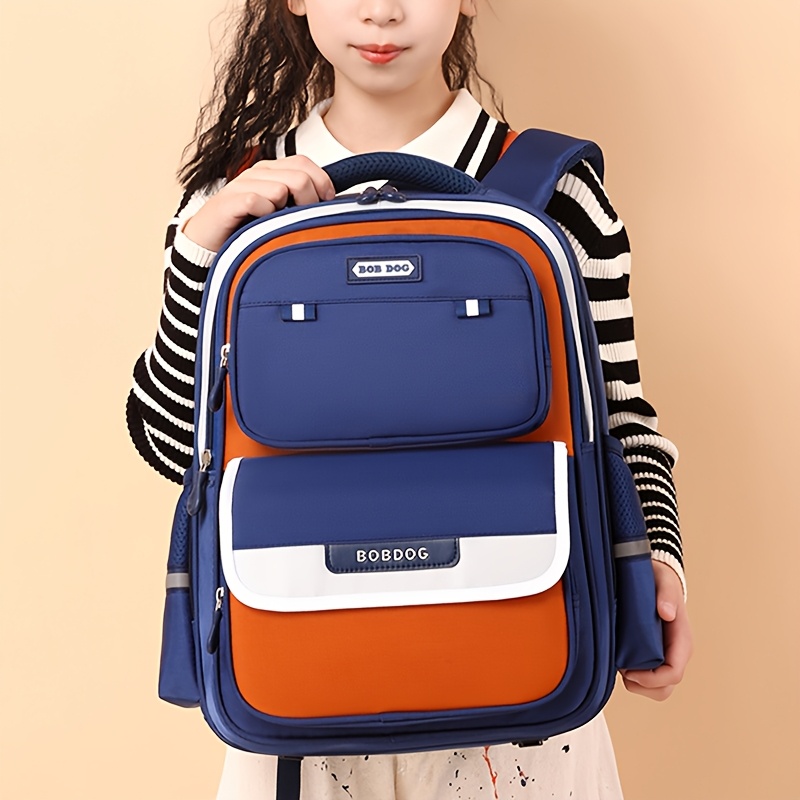 Bobdog Large Capacity Backpack with Spine Protector Design - Lightweight, Adjustable Strap, Zipper Closure, Ideal for Students, New Student Backpack|Modern Backpack|Durable Backpack