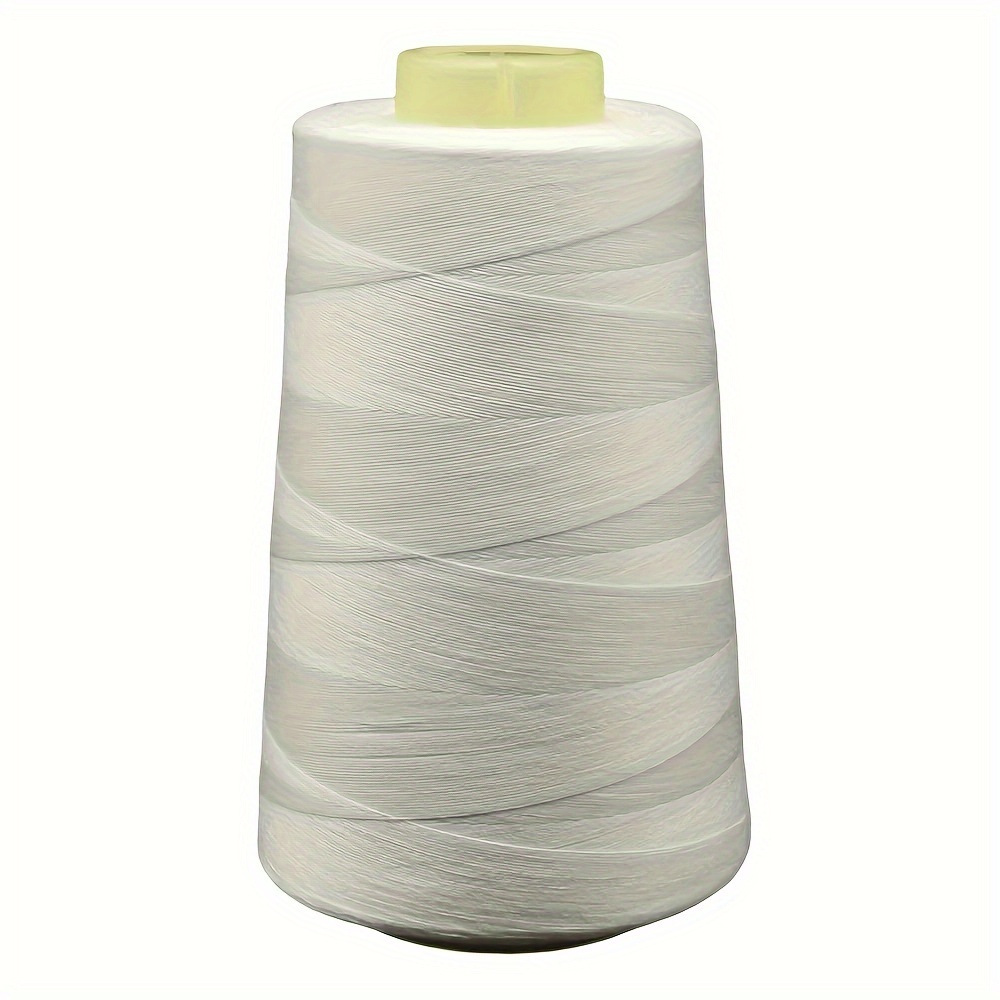 

Premium Polyester Sewing Thread Spool - 3000 Yards Per Roll, Size 40/2 For Machines & Hand Repairs, White