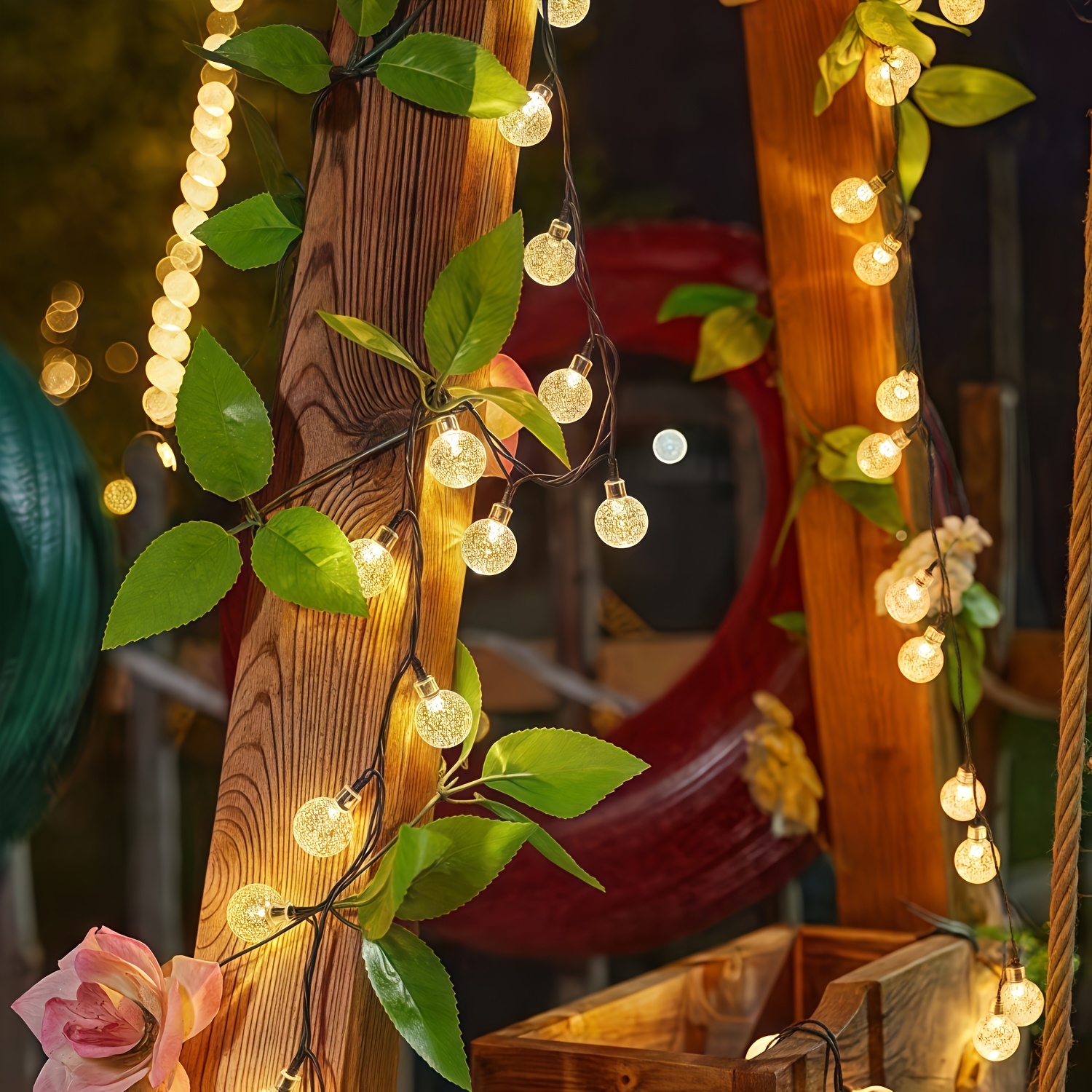 Smart Solar Crystal Lights with 12 Lighting Modes