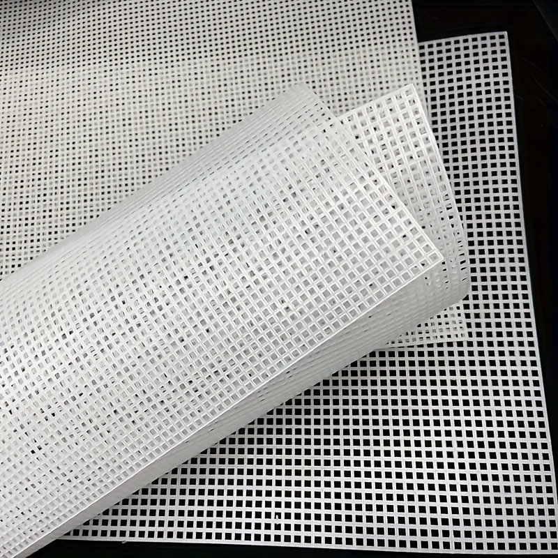 TEMU 1 Large And 1 Small, Heavy-duty Plastic Mesh Panels - Extra-long Suitable For Crafts, Woven Suitable For Wallets, Bags, Tissue Box Holders And