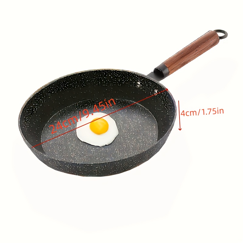 Sartén Antiadherente para el Hogar 2025; Ideal para Bistec, Huevos Fritos, Panqueques y Camping al Aire Libre; Compatible con Cocinas de Inducción y Estufas de Gas, Sartén de 24Cm - Duradera y Multifuncional, Perfecta para RVs y el Hogar - Imagen 5