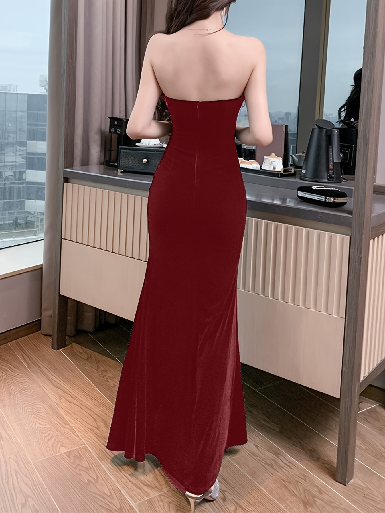 alex evenings fit and flare dress Alex Evenings 8160532 - Long 96% Polyester, 4% Spandex Sheath Dress main image 0