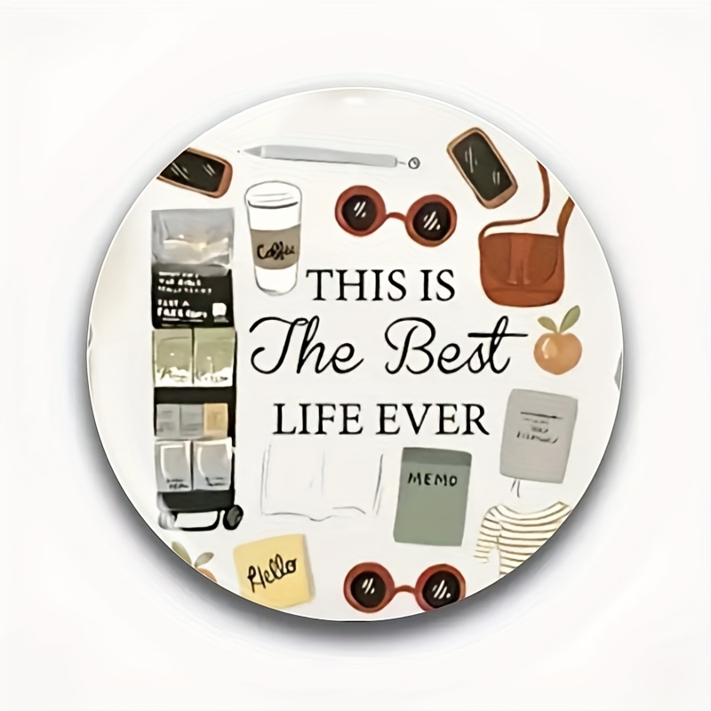 TEMU "my Life List" Badge Pin Is A Stylish Accessory Suitable For , , And Colleagues - A Fun And Thoughtful Gift Idea For Any Occasion