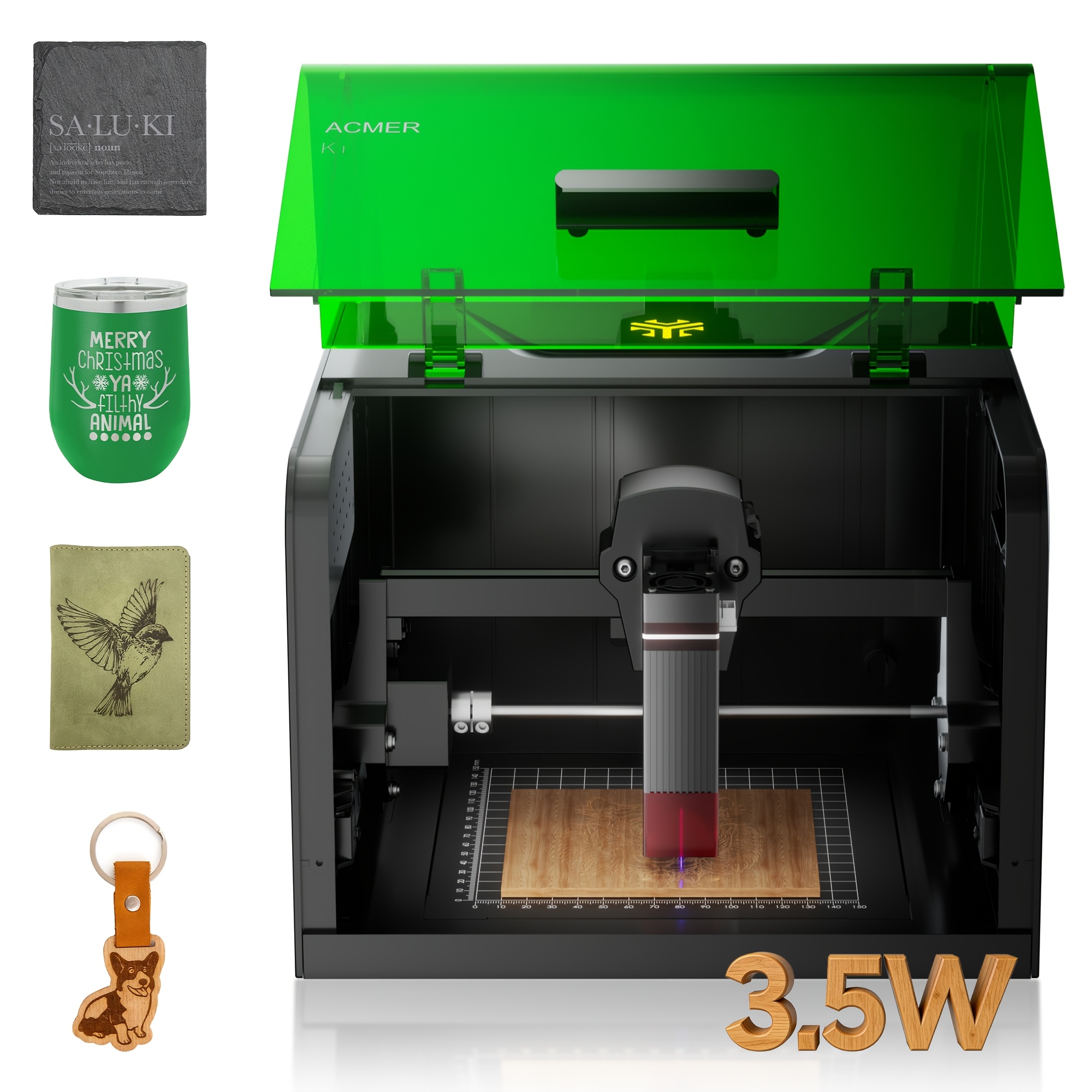 laser engraver machine sold on Temu Mexico