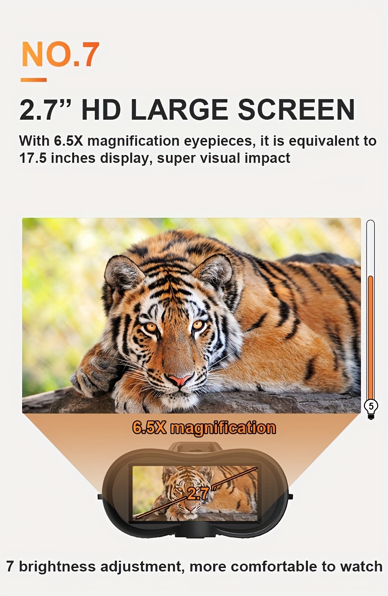 4k ultra hd night vision monocular with 3 display screen and 1968 ft viewing range in total rechargeable battery powered usb dual use plastic material indoor outdoor compatible for night surveillance hunting hiking farm monitoring with 32gb card included details 4