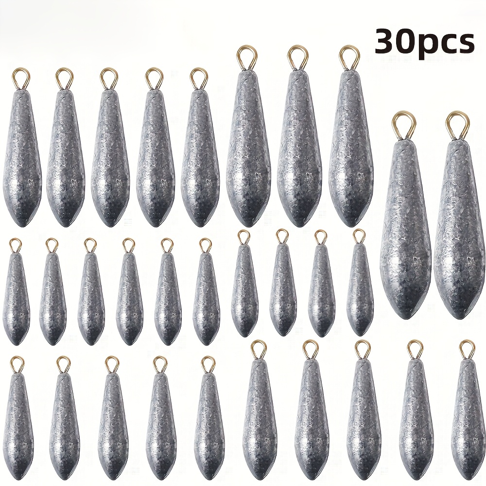 Lot De 9 Plombs De Pêche, Poids De 70 à 20 Grammes, état Très Bon