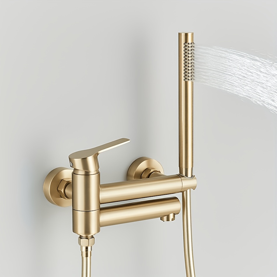 Image of Bathtub Faucet Shower Set Faucet Waterfall Mixer Tap With Hand Shower, Bathroom Bathtub Faucet Shower Set With Hand Shower Shower Shower Set Waterfall Mixer Tap