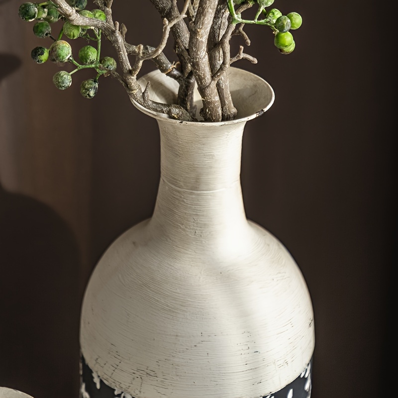WINOMO Vintage Milchkannen-Vase – Beige, Aus Eisen, Shabby-Chic Deko Für Zimmer & Garten