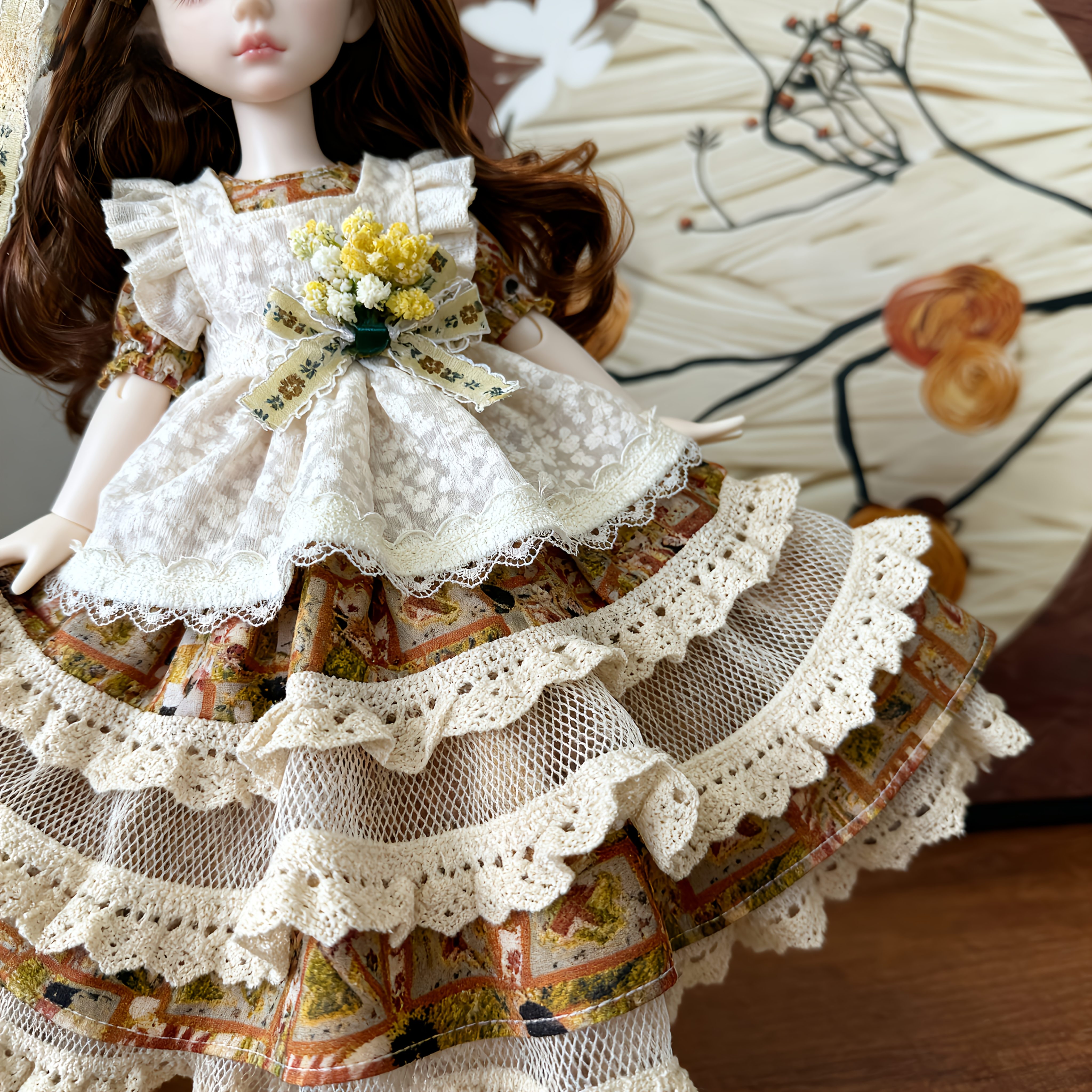 chinese dress ladies New Princess Lace Dress Kids Flower Embroidery Dress For Girls  SD  Dresscode & Fashiontrends