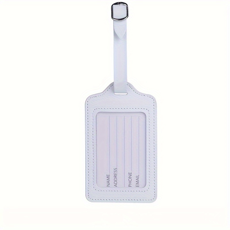 TEMU Travel Luggage Tag Suitcase Hanging Tag Tag Trolley Bag Pendant Anti-loss Tag Tag Synthetic Synthetic Leather
