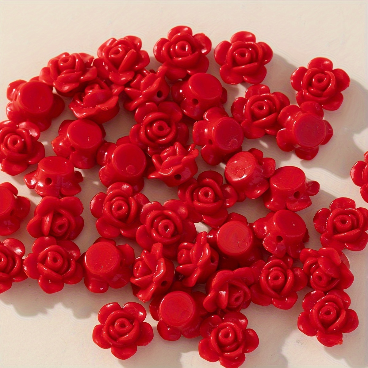 16/32pcs Rose Beaded Additions for Fashionable Boho Jewelry