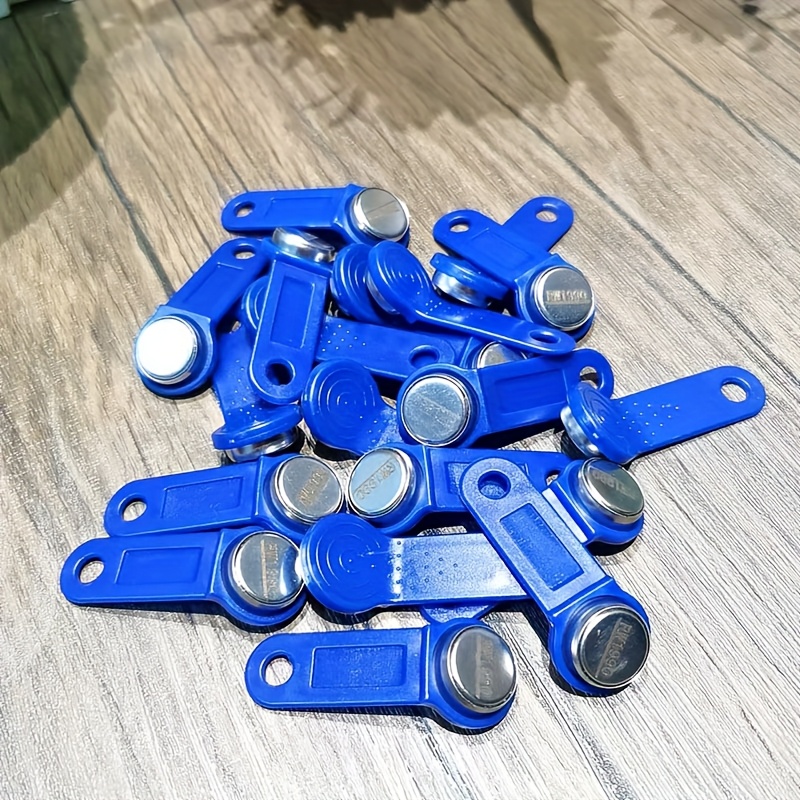 Rewritable iButton Key with Blue Fob & DS1990A-F5 Compatible