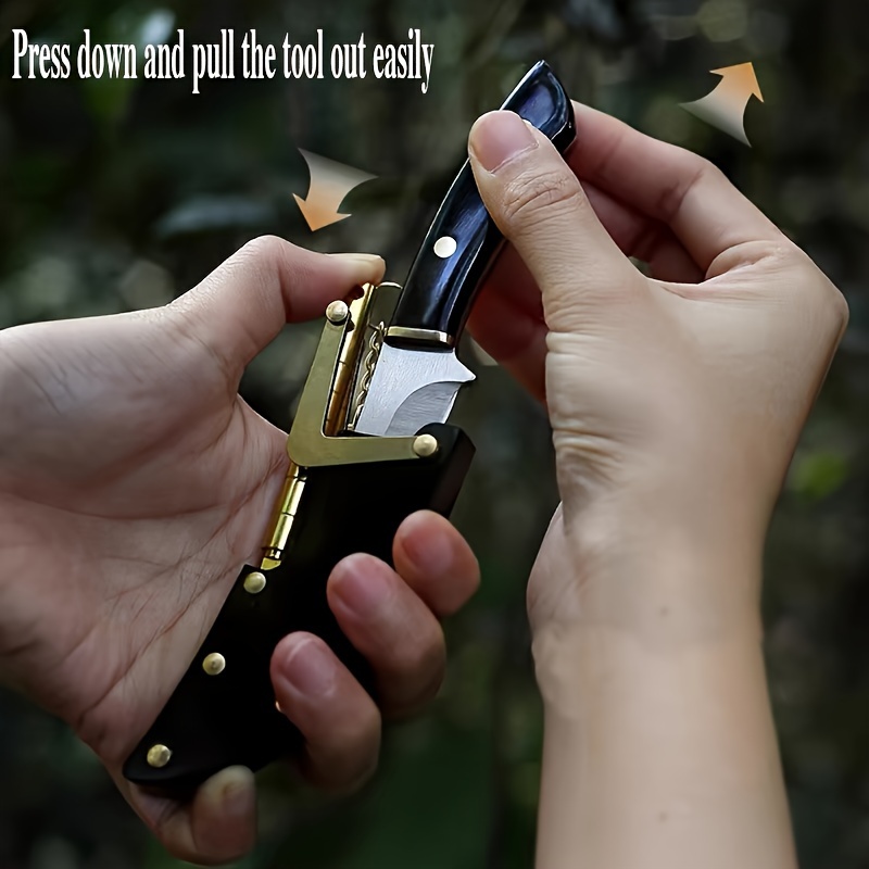 

1pc Hummingbird Generation Knife Acrylic Handle Knife Family Fruit Knife Open Pack Meat Camping Knife Festival Gift