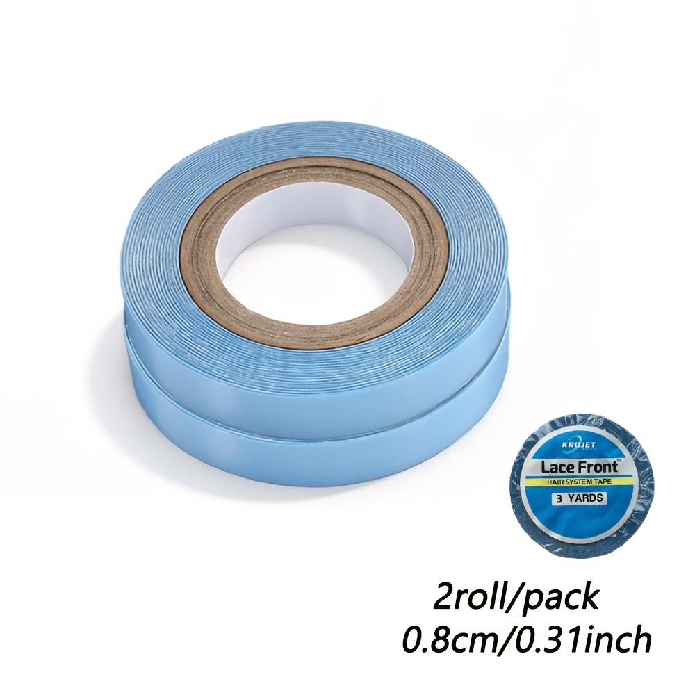 TEMU 2 Rolls Hair Extension Tape, Replacement Tape For Hair Extensions, Double-sided Adhesive Tapes For Hair Extensions, Extension Additions