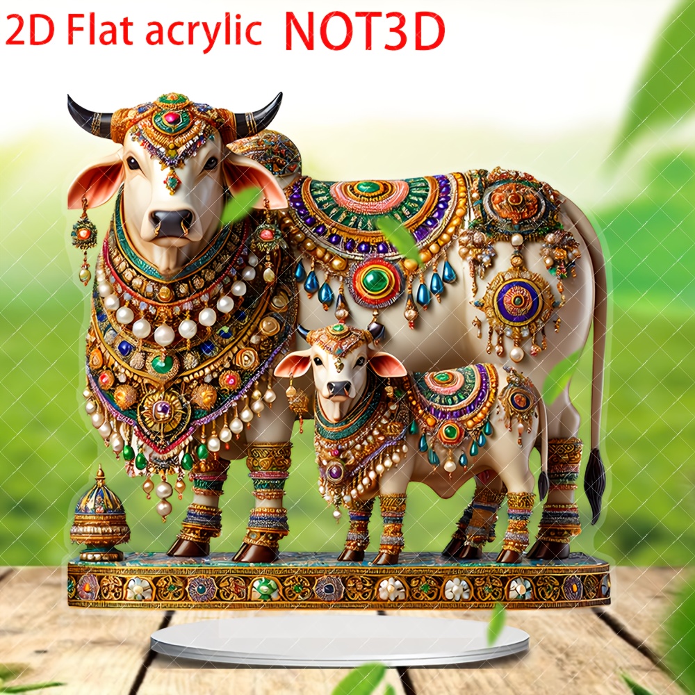 

2d Flat Acrylic Sun With Base - 7.8" Decorative Ornament, Vibrant Colors & Lifelike Design, , Ideal Holiday Gift