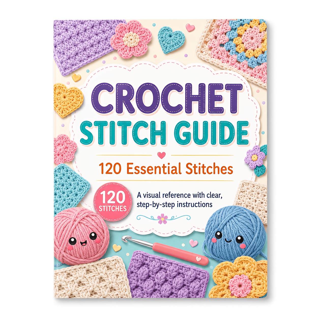 TEMU Creative Crochet Notebook – A5 Handmade Project Journal And Inspiration Guide, Knitting Enthusiasts To Record Samples And Ideas