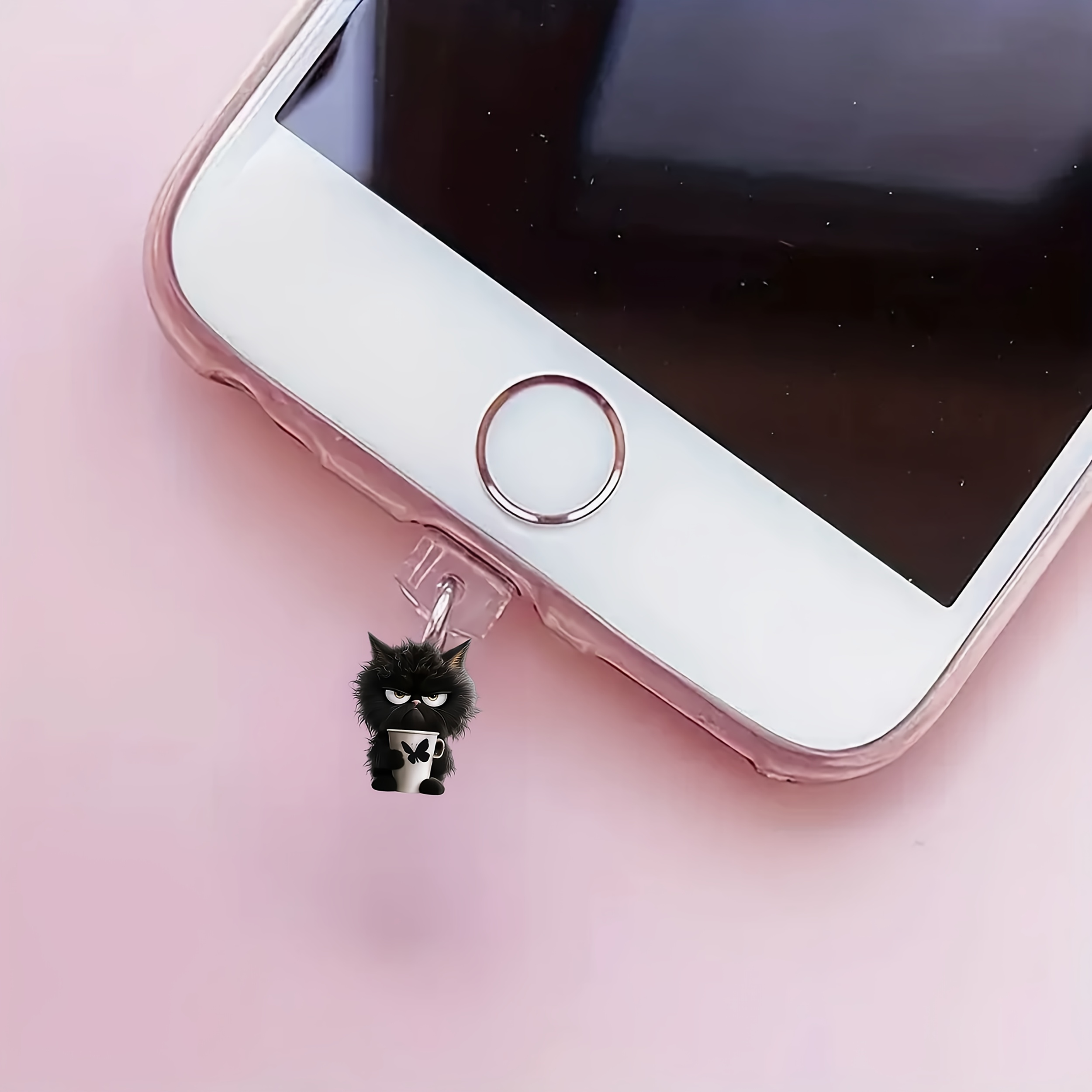 

Bouchon -poussière en acrylique, , accessoire de -poussière connecteurs iPhone et de C