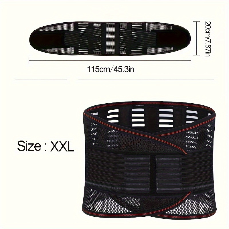 1pc Waist Support Belt, Adjustable, Lightweight Mesh Breathable Waist Support Spine Support Belt, Waist Protectionbelt, Used In , Men Or Women.