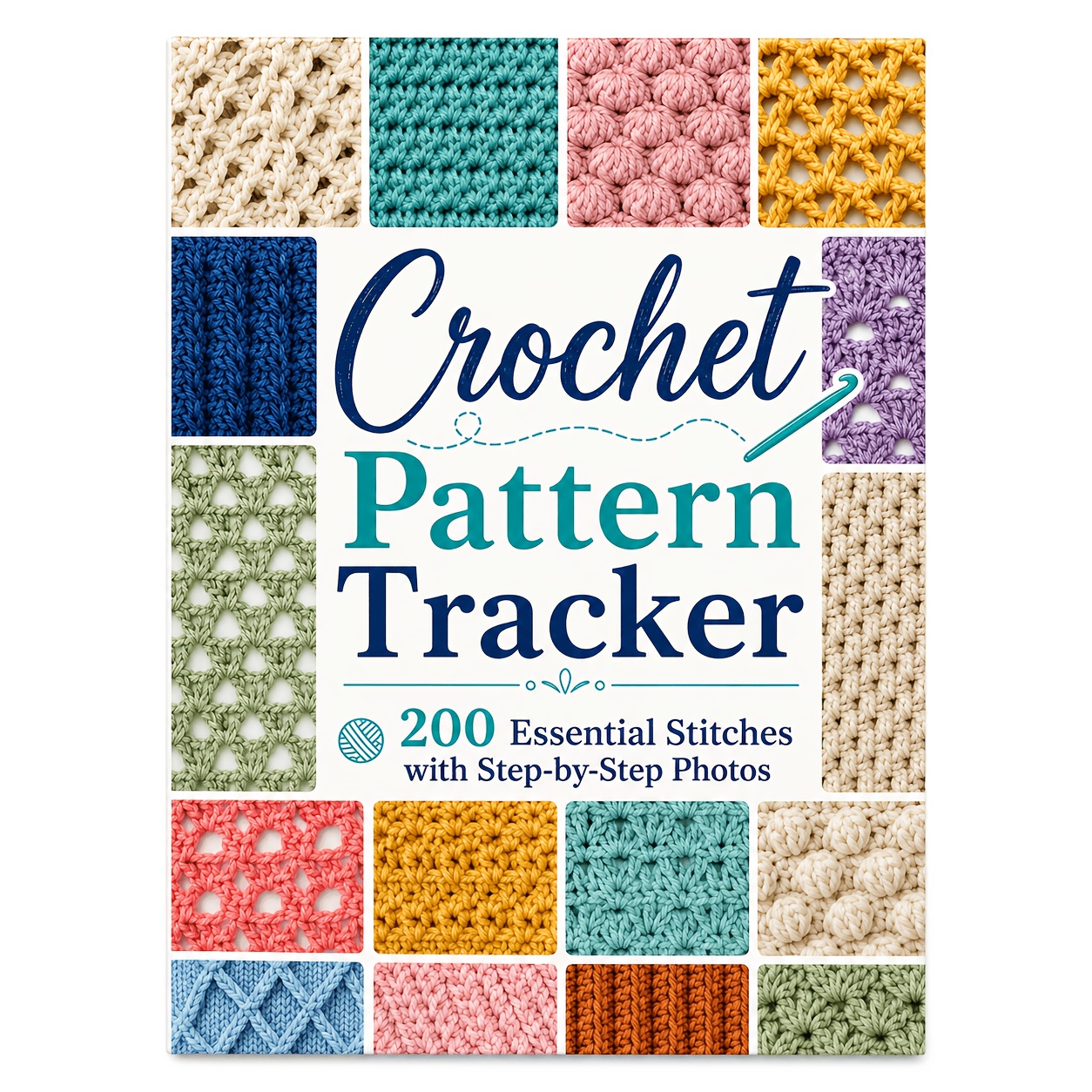 TEMU Journal de Tricot au Crochet A5 Relié en Bobine Livre de Récords de Fil de Couleur Planificateur de Projets de Tricot Fait Main Organisateur de