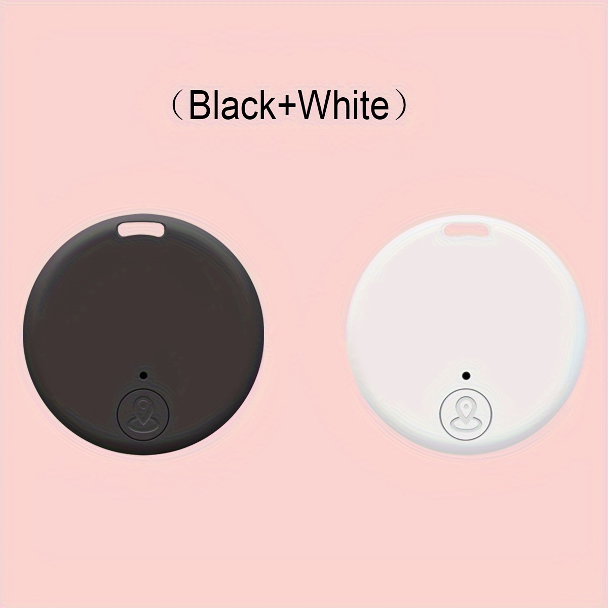 

1pc Black +1pc White Wireless Smart Tracking Finder, Anti-loss Device With Keychain For Pet Cats Dogs Wallet Key