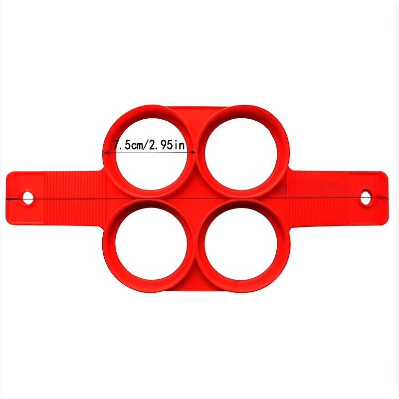 Molde antiadherente para escalfar huevos y hacer panqueques - Formas de corazón, estrella, flor - Molde de silicona en forma de aro para huevos fáciles de limpiar para hacer huevos redondos perfectos, panqueques, huevos fritos - Apto para el hogar, restaurante, desayuno - Utensilio de cocina, cocina