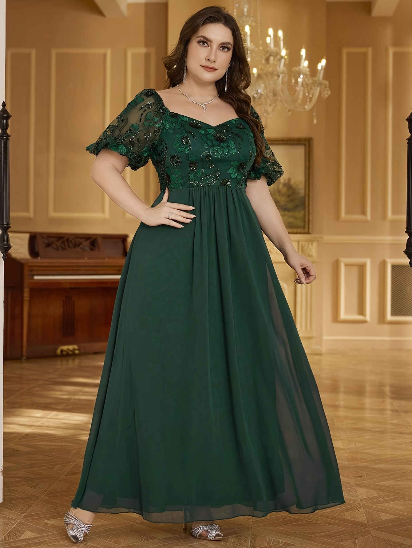 green silk cut out dress Luna Silky Bias Cut Dress Emerald main image 1
