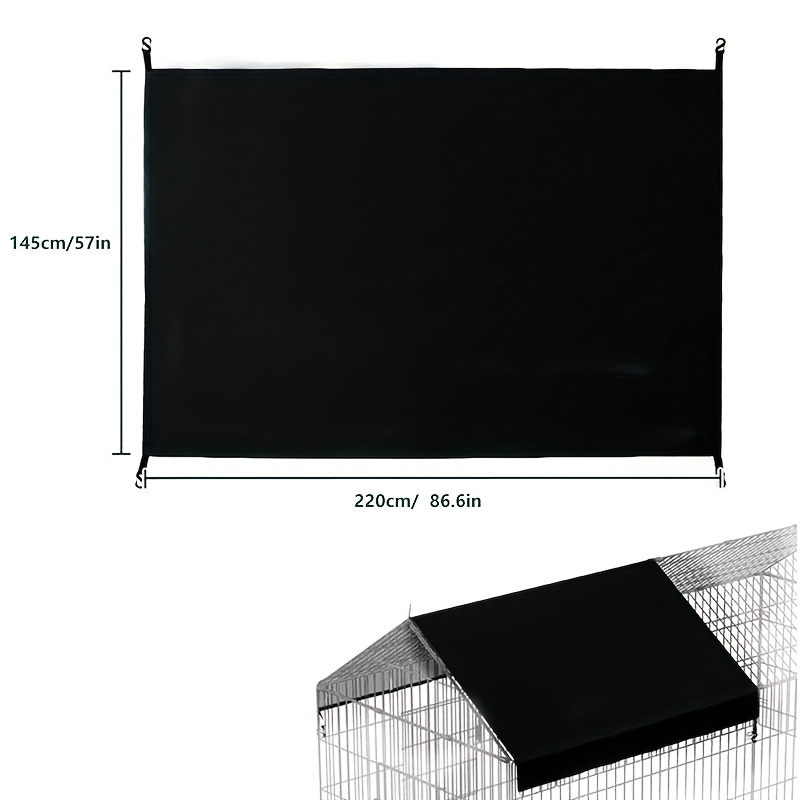 Chicken Coop Winter Cover - Poultry Cage Oxford Fabric Cover, Durable Dust Cover | Chicken Coop Cover For Winter, Protects Outdoor Plants And Garden Shelter
