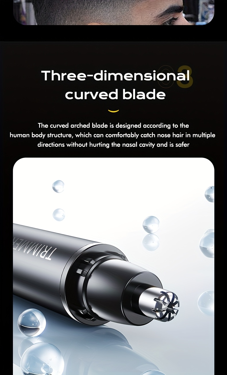4 in 1 rechargeable electric hair trimmer suitable for men and women     beard eyebrow and   shaver with usb charging   gift   kit ear hair beard and eyebrow   mens personal care tool Product details 3