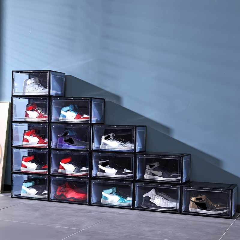 6 Cajas Transparentes Para Zapatos Caja De - Temu