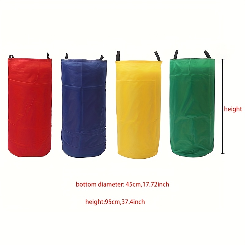 TEMU 4pcs Colorful Potato Sack Race Bags, Durable And Wear-resistant Easy To Group, Suitable For Outdoor Games Lawn Games For Adults And Families,