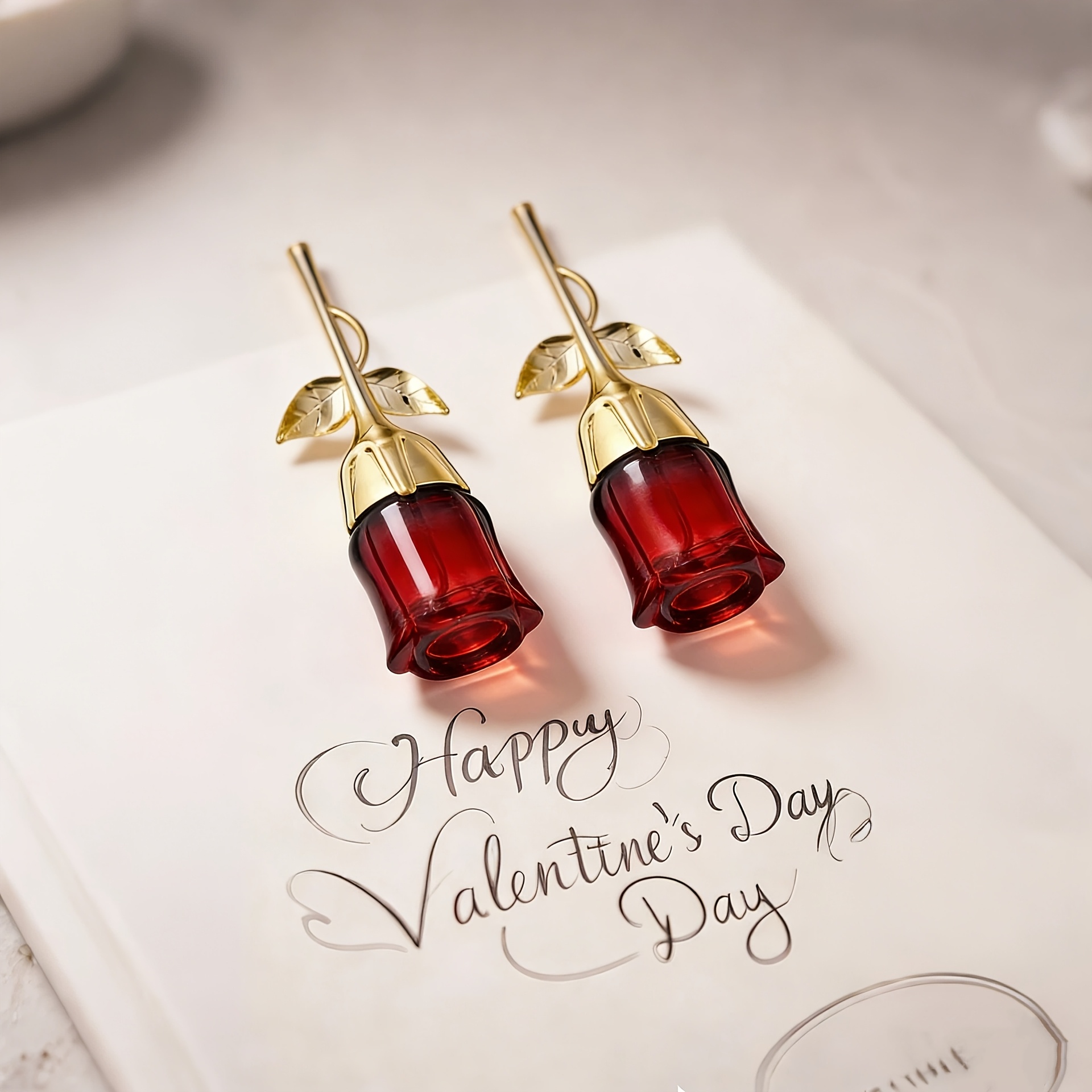 Image of 2-pack Rose-shaped Women's Perfume Romantic Rose Fragrance Suitable For Dating, Parties, Valentine's Day Gift
