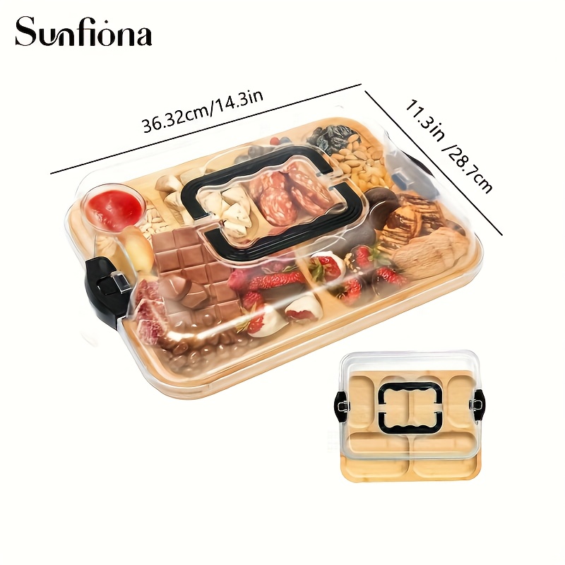 Portable Wooden Bamboo Cheese Platter 23 b41d4867 78f3 4094 86fe 9f7d755f40d7