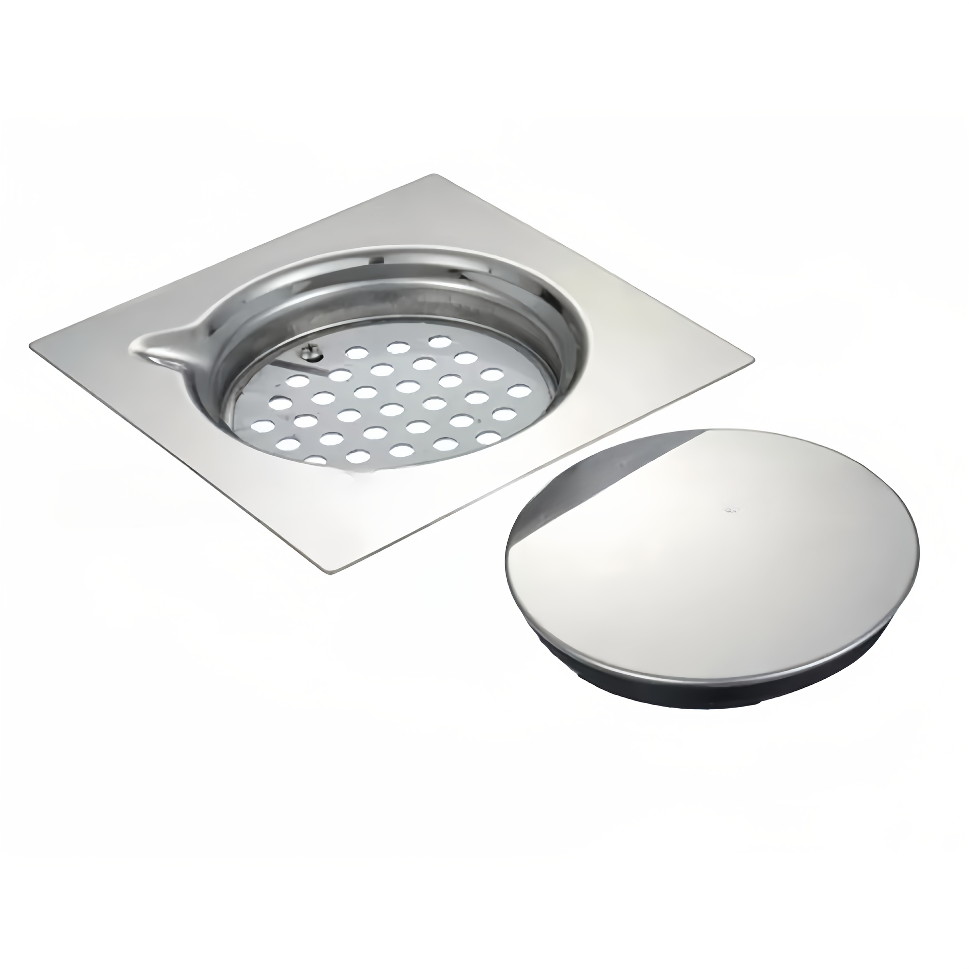 TEMU A Stainless Steel Lidded Floor Drain, For Bathroom, Bathroom Anti-odor Floor Drain, Suitable For Showers, Bathrooms And Washing Machines - And