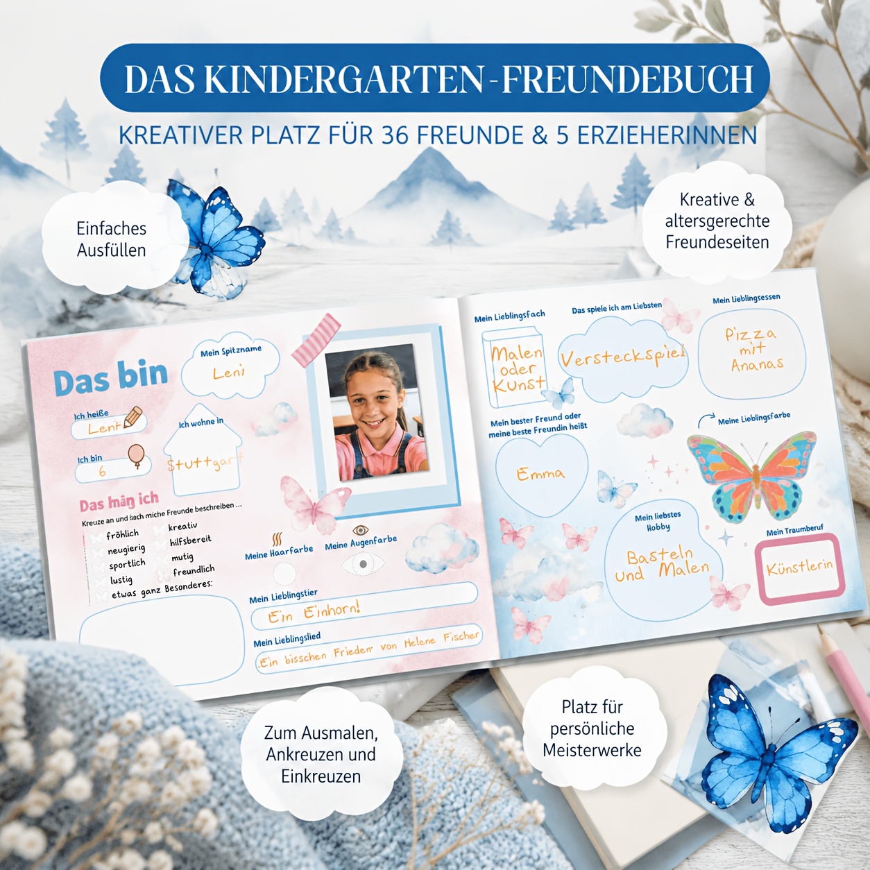 Friendship Book A5 Suitable For 37 - Message And Signature Book, Commemorative Album With 128 Pages, 120g High-quality Paper, With A Multi-functional Commemorative Area For Special Moments