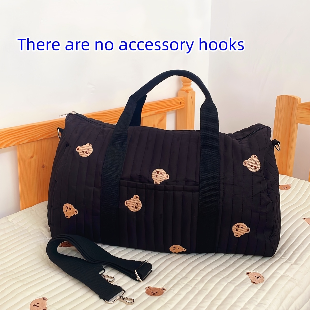 TEMU Un Sac Fourre- Boston - Grand Sac Multifonction à Grande pour Couches et avec Bandoulière, Idéal pour les Courts , Adapté des Tout- aux Ados et
